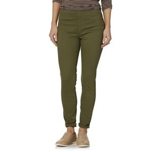 R 1893 Mid Rise Skinniest Leg Leggings Olive 8 New